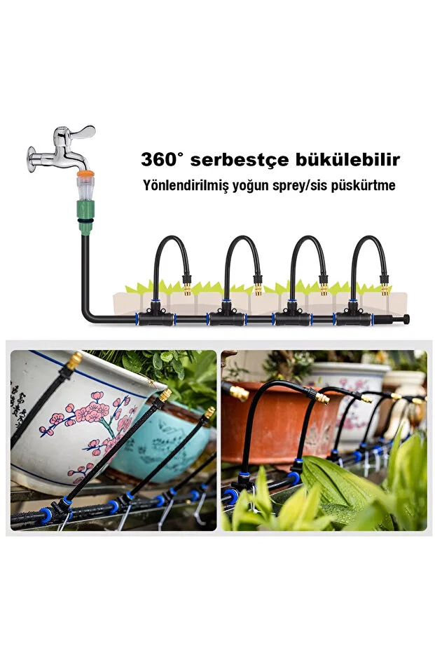 360 Derece dönebilen 20 metre Sulama Sistemi